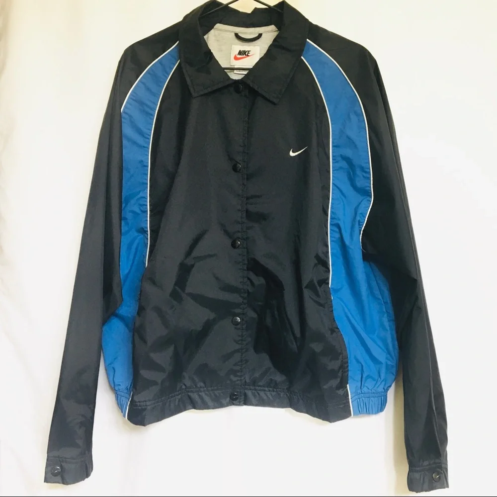 Nike | Jackets & Coats | Nike Mens Black Blue Jacket Size Xl Nme